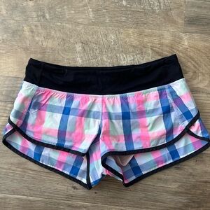 Lululemon Plaid Women's Shorts - Black, Pink, Blue